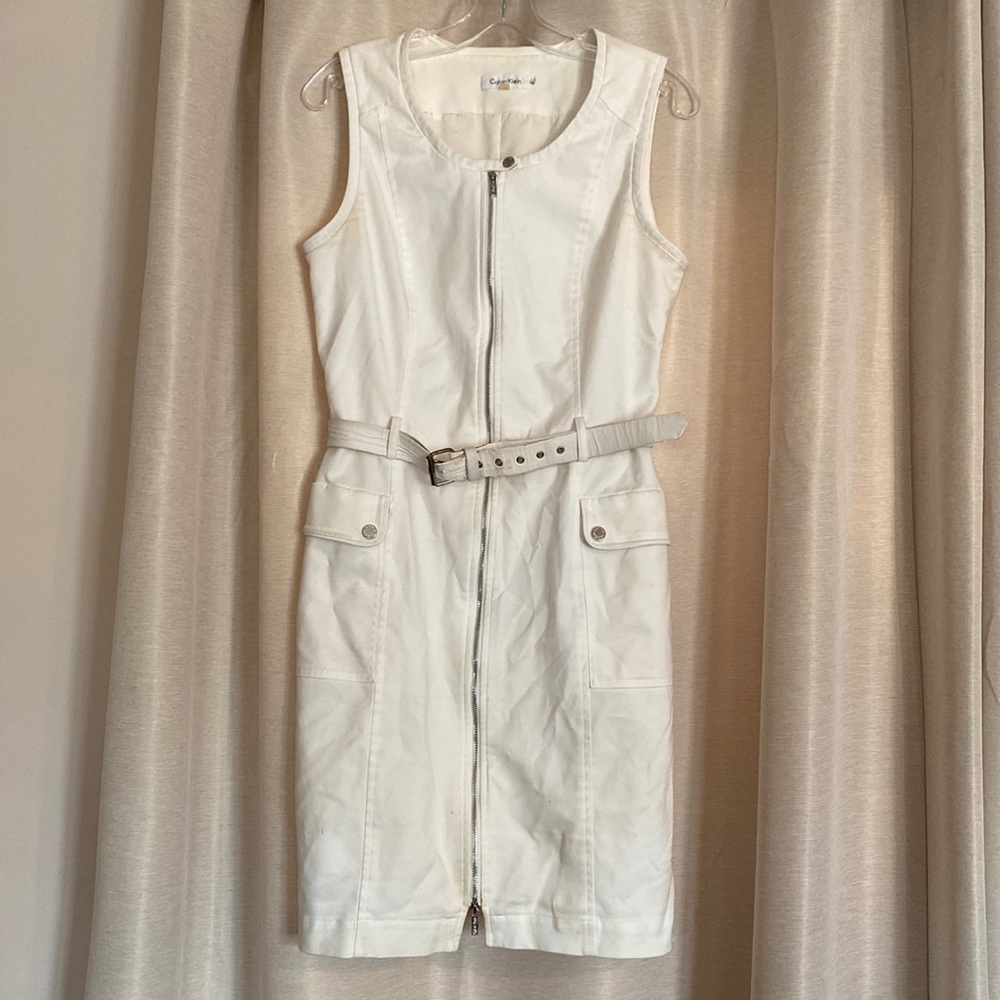 Calvin Klein Sleeveless Dress with Zipper